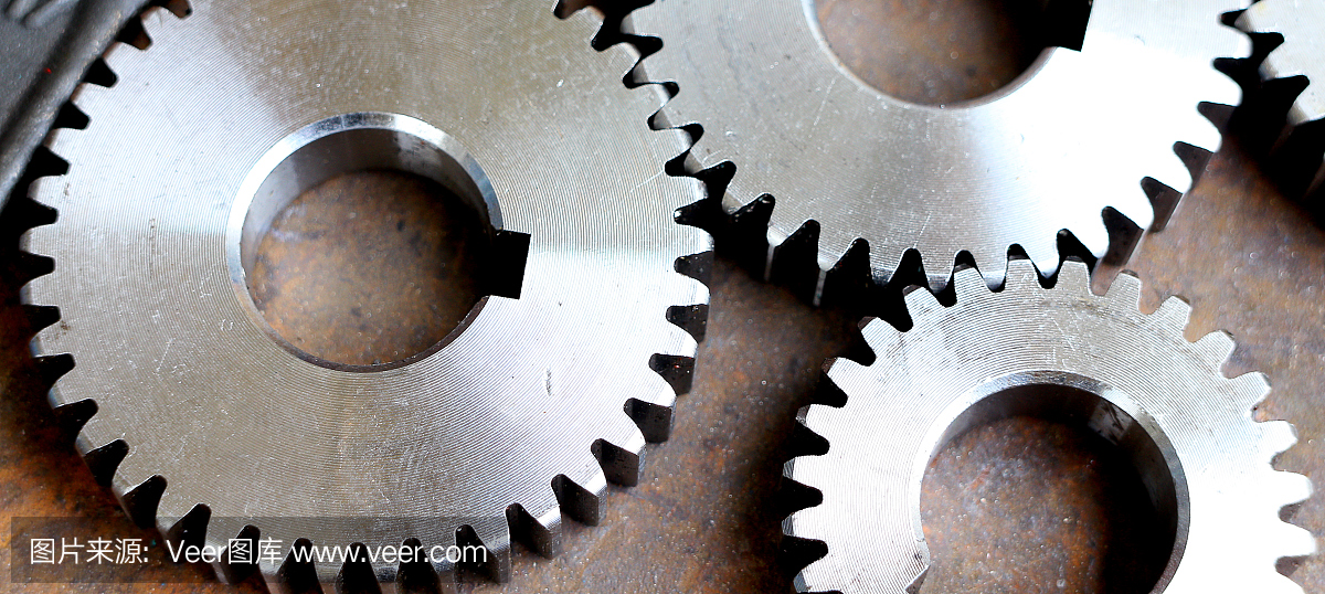 机械零件的金属齿轮