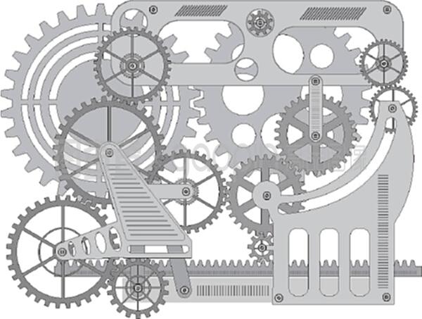 黑色背景上的机械元件 零部件销售的机遇与挑战